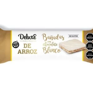 Galletas de arroz y chocolate blanco 108g-Deluxe