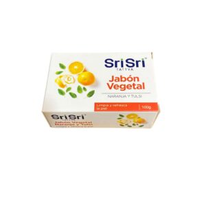jabón vegetal naranja y tulsi-Sri Sri
