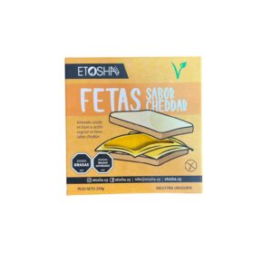 Fetas cheddar vegano- Etosha 253gr