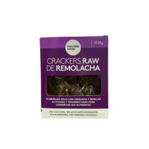 Crackers raw remolacha 85g- MERCADOVERDE