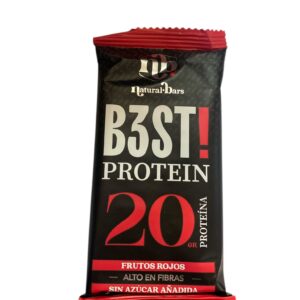 Barra de proteína 20GR sin azúcar frutos rojos- NATURAL BARS
