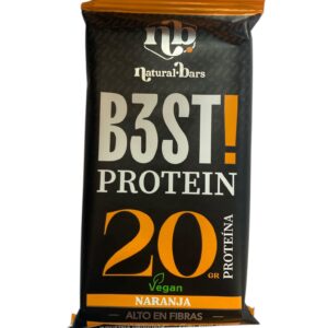 Barra de proteína 20gr SIN AZUCARES VEGANA de naranja- Natural Bars