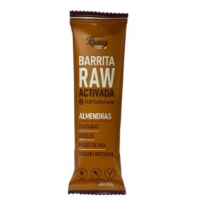 Barra raw activada ALMENDRAS- Rawy