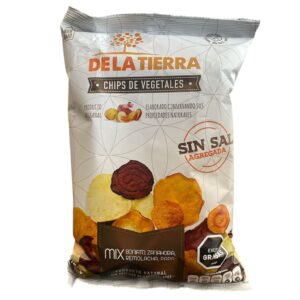 Mix de vegetales chips sin sal- DE LA TIERRA