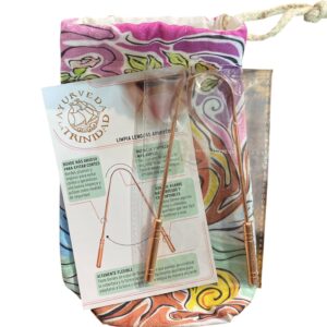 Limpia lenguas de cobre Ayurvedico