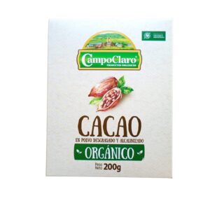 Cacao orgánico campo claro 200gr