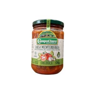 Salsa mediterranea orgánica 570gr- CAMPO CLARO