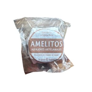 Alfajor vegano sin gluten relleno crema de mani-AMELITOS