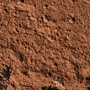 Close-up shot of textured illite clay showcasing its detailed surface.