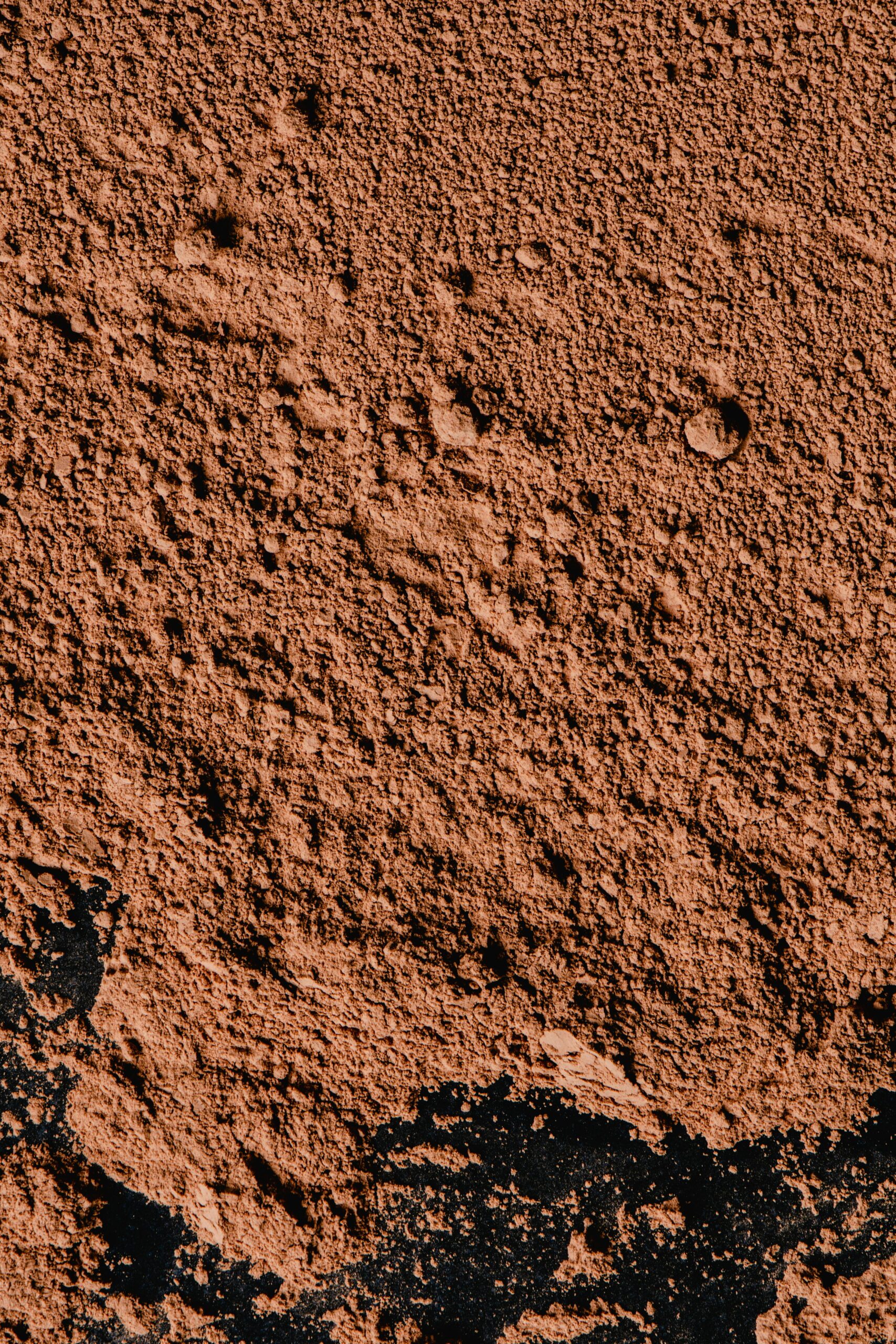 Close-up shot of textured illite clay showcasing its detailed surface.
